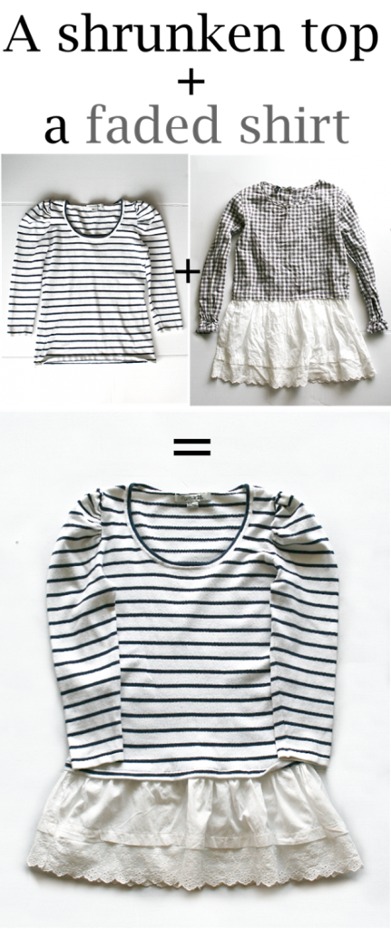 What to do with a shirt that shrunk or faded