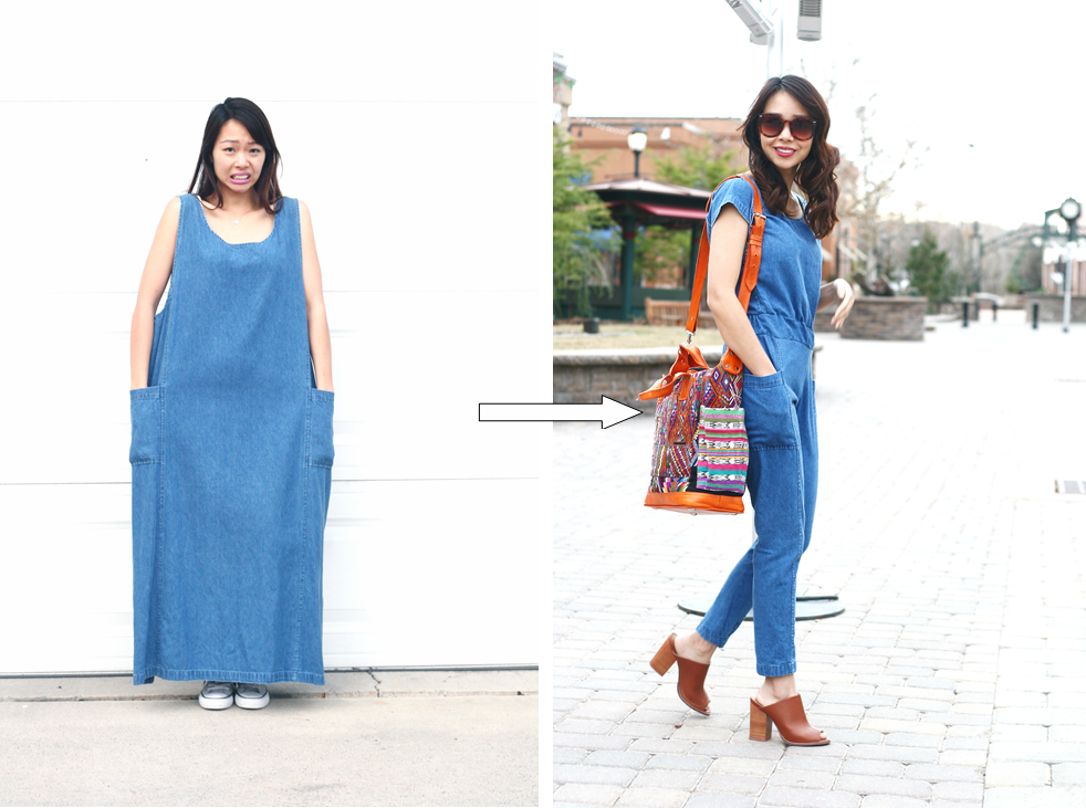 Dress to a Jumpsuit Refashion