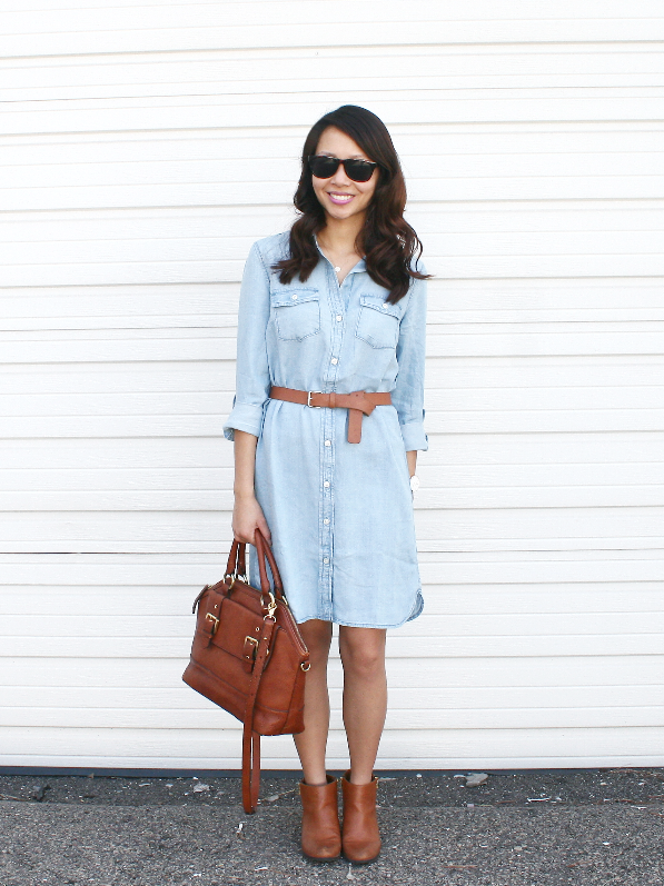 3 WAYS TO STYLE A CHAMBRAY DRESS | Life is Beautiful