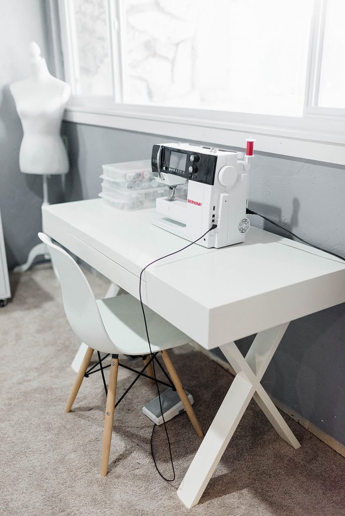 bernina sewing machine on a sewing machine table