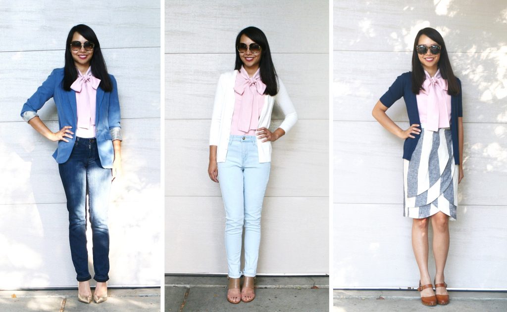 3 ways to style a blouse