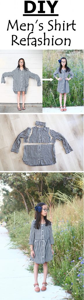 Men's shirt refashion DIY