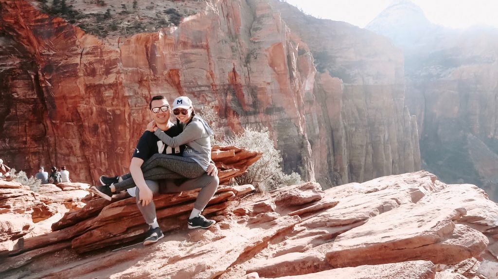 cute couple at zion